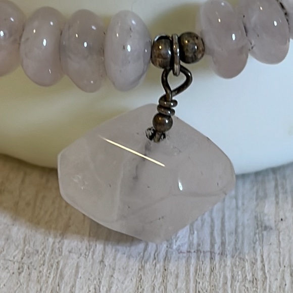 Wire wrap Rose quartz bracelet - Picture 6 of 6